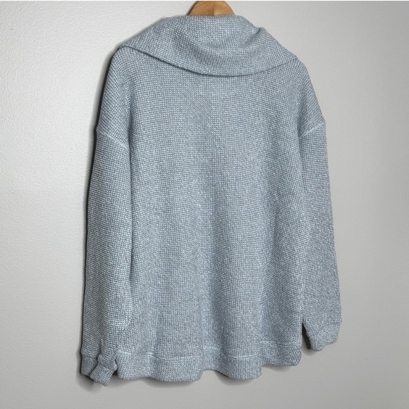 NWT Sweaty Betty Sweatshirt Restful Boucle Half Zip Sweatshirt Salt Blue Large - Picture 3 of 16